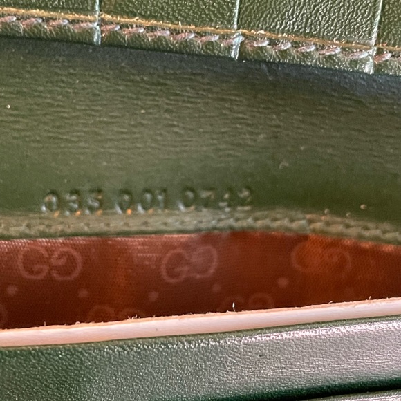 Gucci green Leather wallet set - Picture 11 of 12